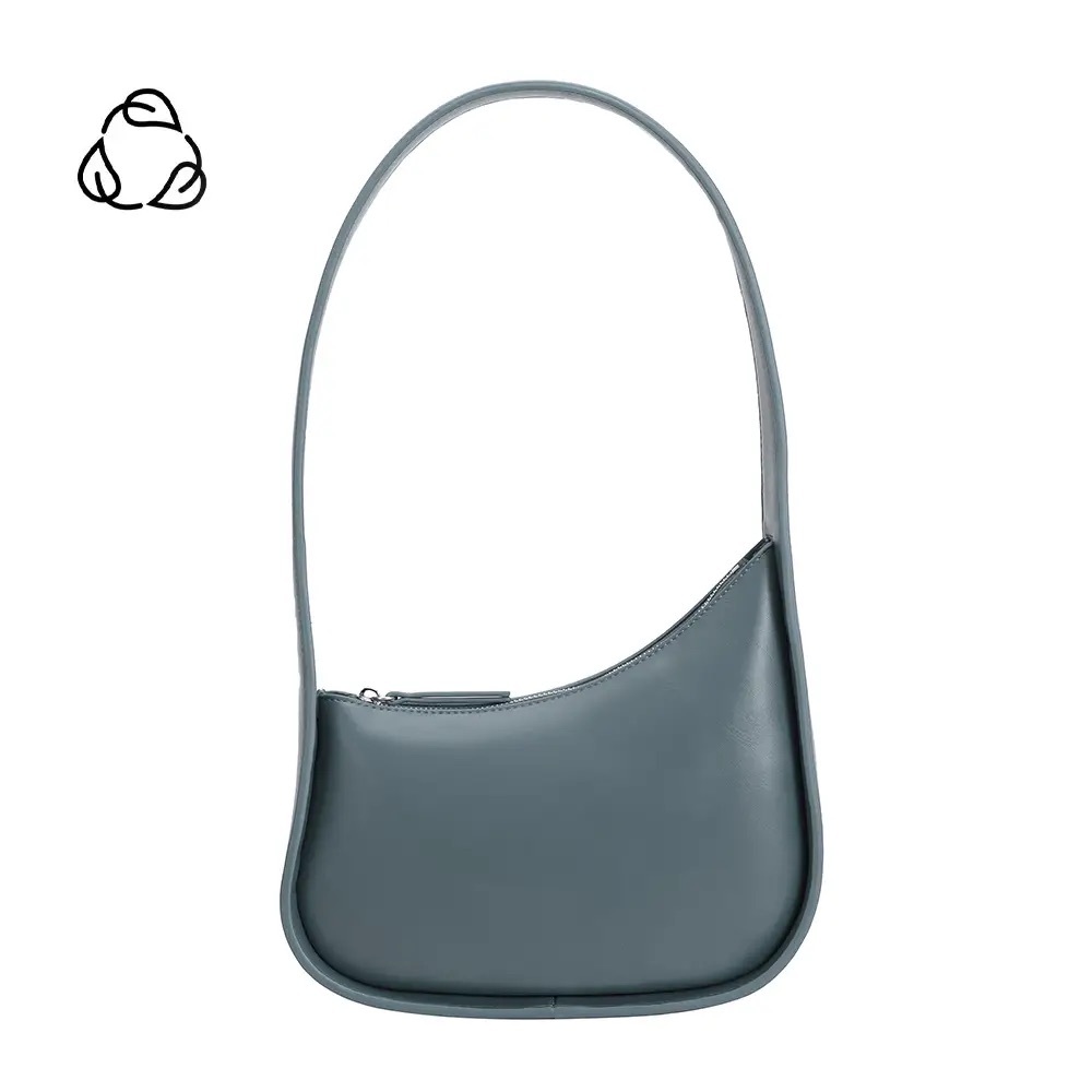 Melie Bianco Willow Slate Recycled Vegan Shoulder Bag